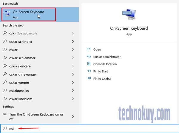 Cara menampilkan keyboard di layar Windows 10