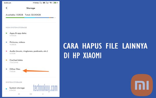 Cara Hapus File Lainnya di HP Xiaomi
