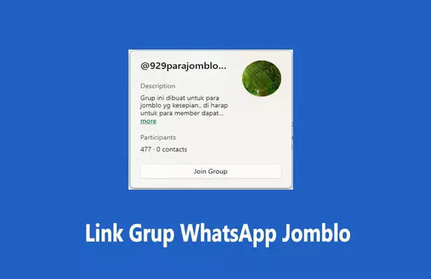 group whatsapp jomblo