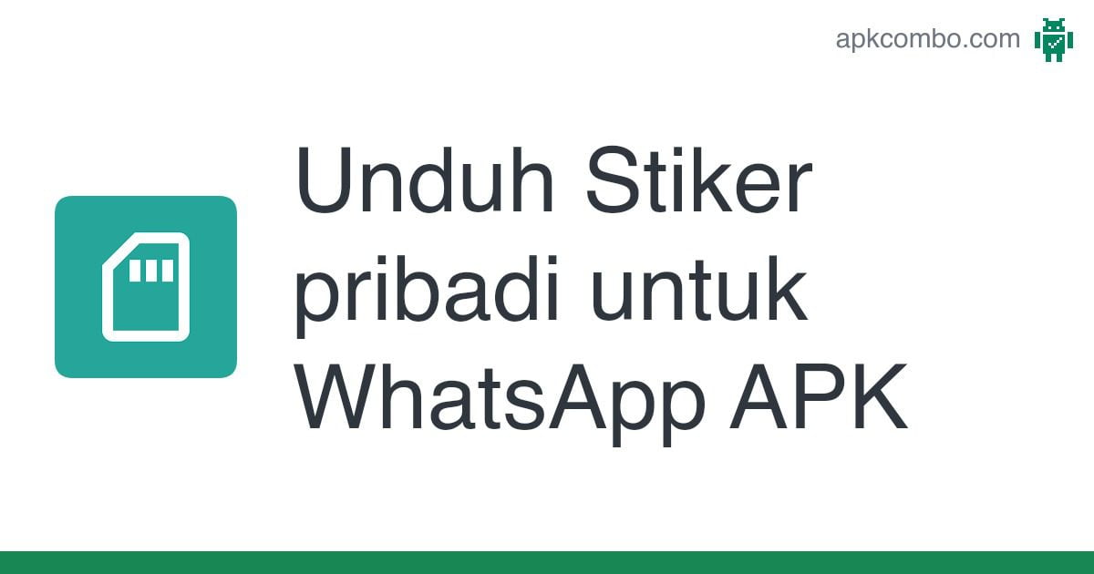 Stiker Pribadi untuk WhatsApp