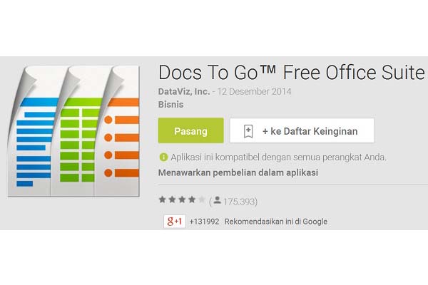 Docs To Go Office Suite